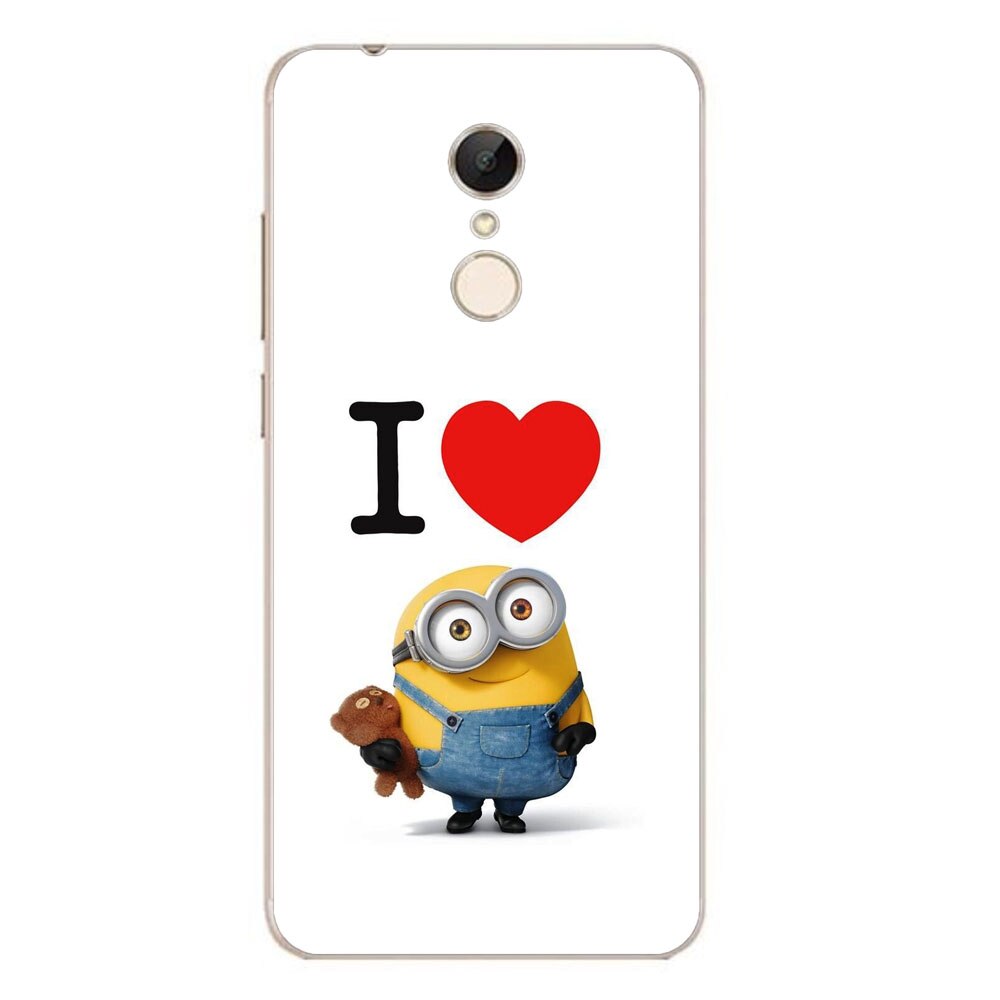 Husa Xiaomi Redmi 5 Silicon Gel Tpu Model I Love Minions Multicolor