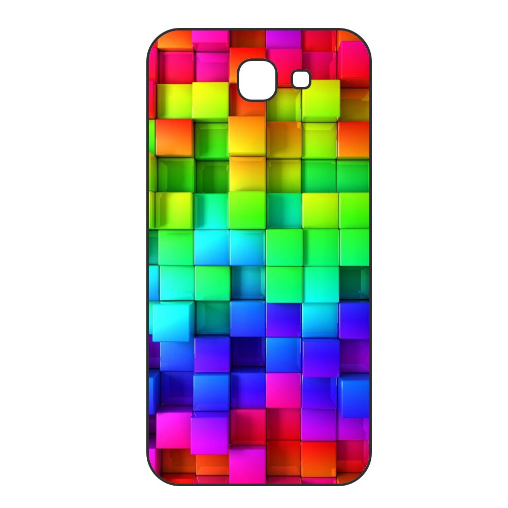 Husa Samsung Galaxy J4 Plus 2018 Silicon Gel Tpu Model Colorful Cubes Multicolor