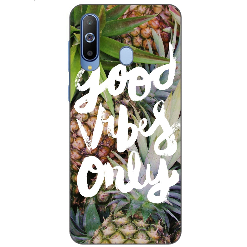 Husa Samsung Galaxy A8s Silicon Gel Tpu Model Good Vibes Only Multicolor