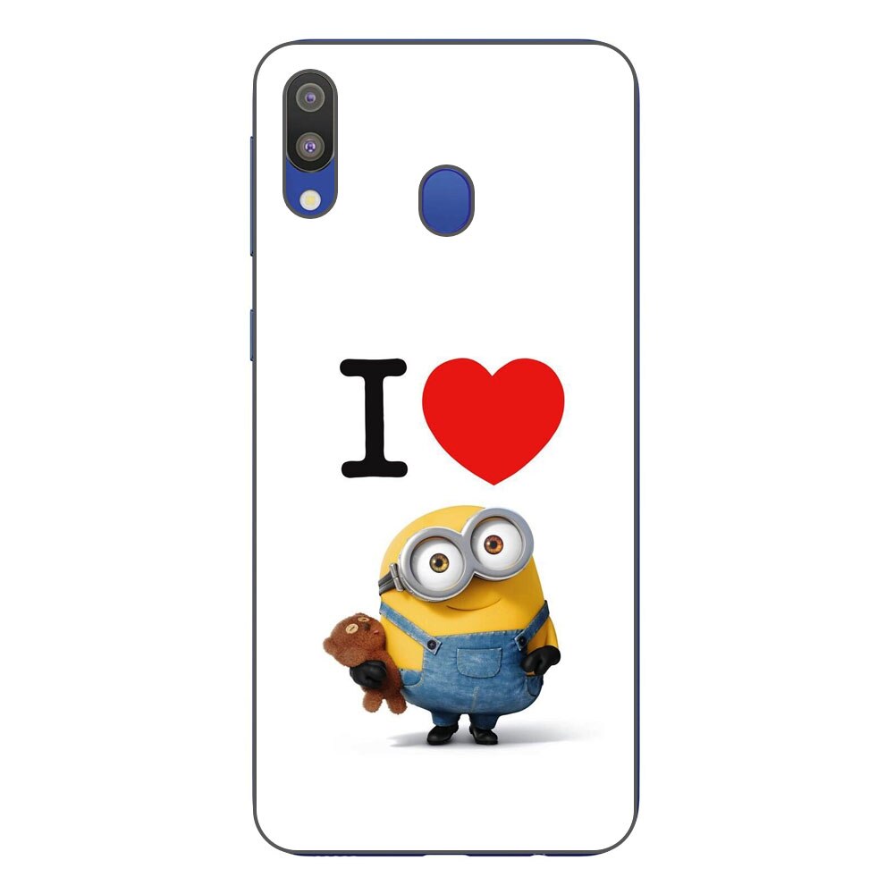 Husa Samsung Galaxy M20 Silicon Gel Tpu Model I Love Minions Multicolor