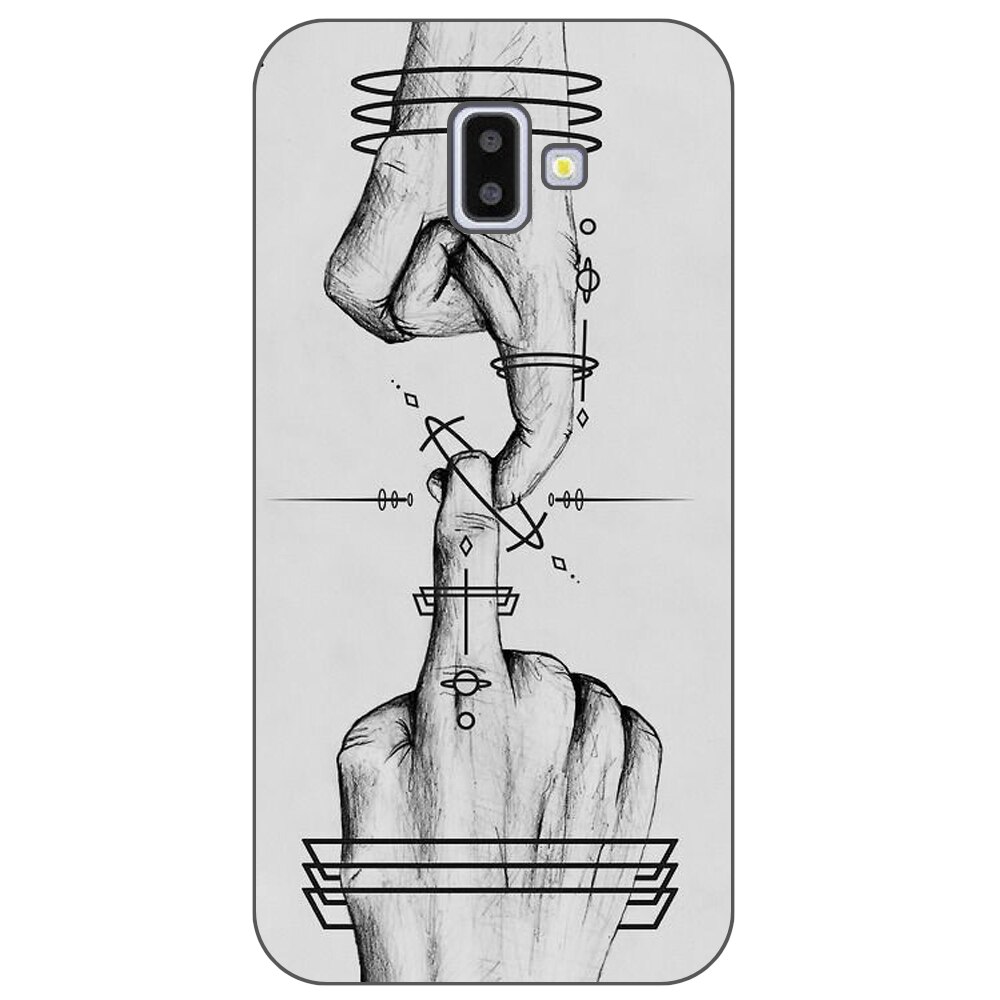 Husa Samsung Galaxy J6 Plus 2018 Silicon Gel Tpu Model Universe Touch Multicolor