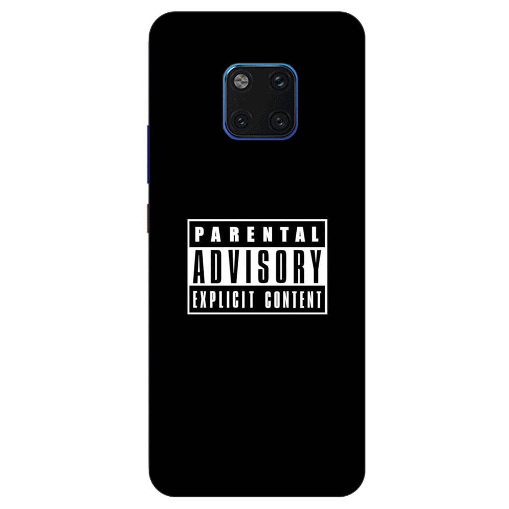Husa Huawei Mate 20 Pro Silicon Gel Tpu Model Parental Advisory Multicolor