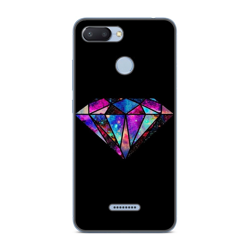 Husa Xiaomi Redmi 6 Silicon Gel Tpu Model Diamond Black Multicolor