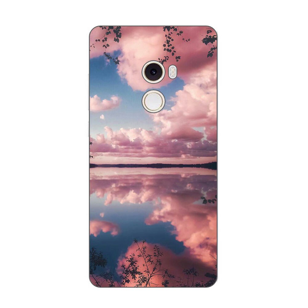 Husa Xiaomi Mi Mix 2 Silicon Gel Tpu Model Pink Clouds Multicolor