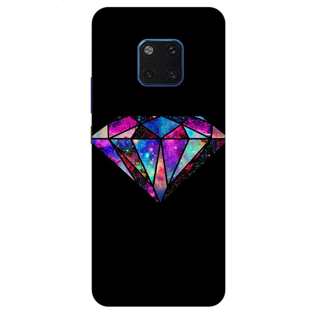 Husa Huawei Mate 20 Pro Silicon Gel Tpu Model Diamond Black Multicolor