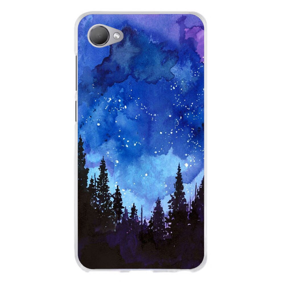 Husa HTC Desire 12 Silicon Gel Tpu Model Night Forest Multicolor
