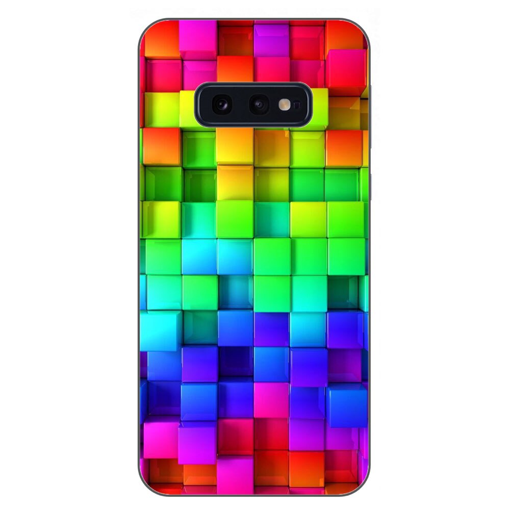 Husa Samsung Galaxy S10e Silicon Gel Tpu Model Colorful Cubes Multicolor