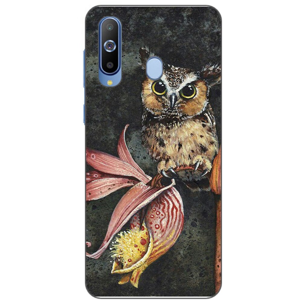 Husa Samsung Galaxy A8s Silicon Gel Tpu Model Owl Painted Multicolor