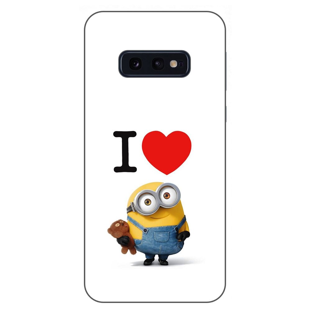 Husa Samsung Galaxy S10e Silicon Gel Tpu Model I Love Minions Multicolor