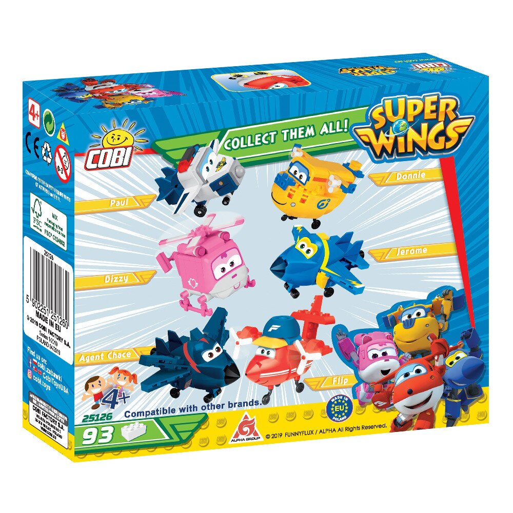 Set de construit Cobi, Super Wings, JETT (93 pcs)