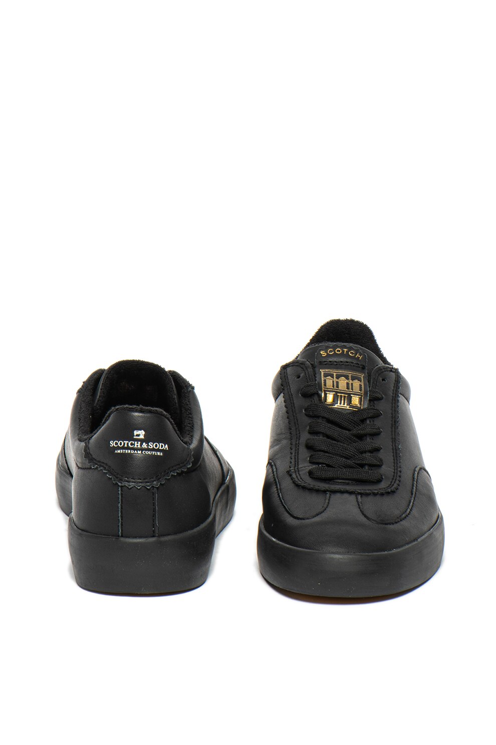 Scarpe Da Ginnastica Uomo Scotch & Soda Plakka LS - Pelle E Gomma, Chiusura Stringata
