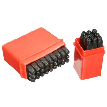 Set 36 poansoane cifre si litere 10 mm Set 36 poansoane cifre si litere 10 mm