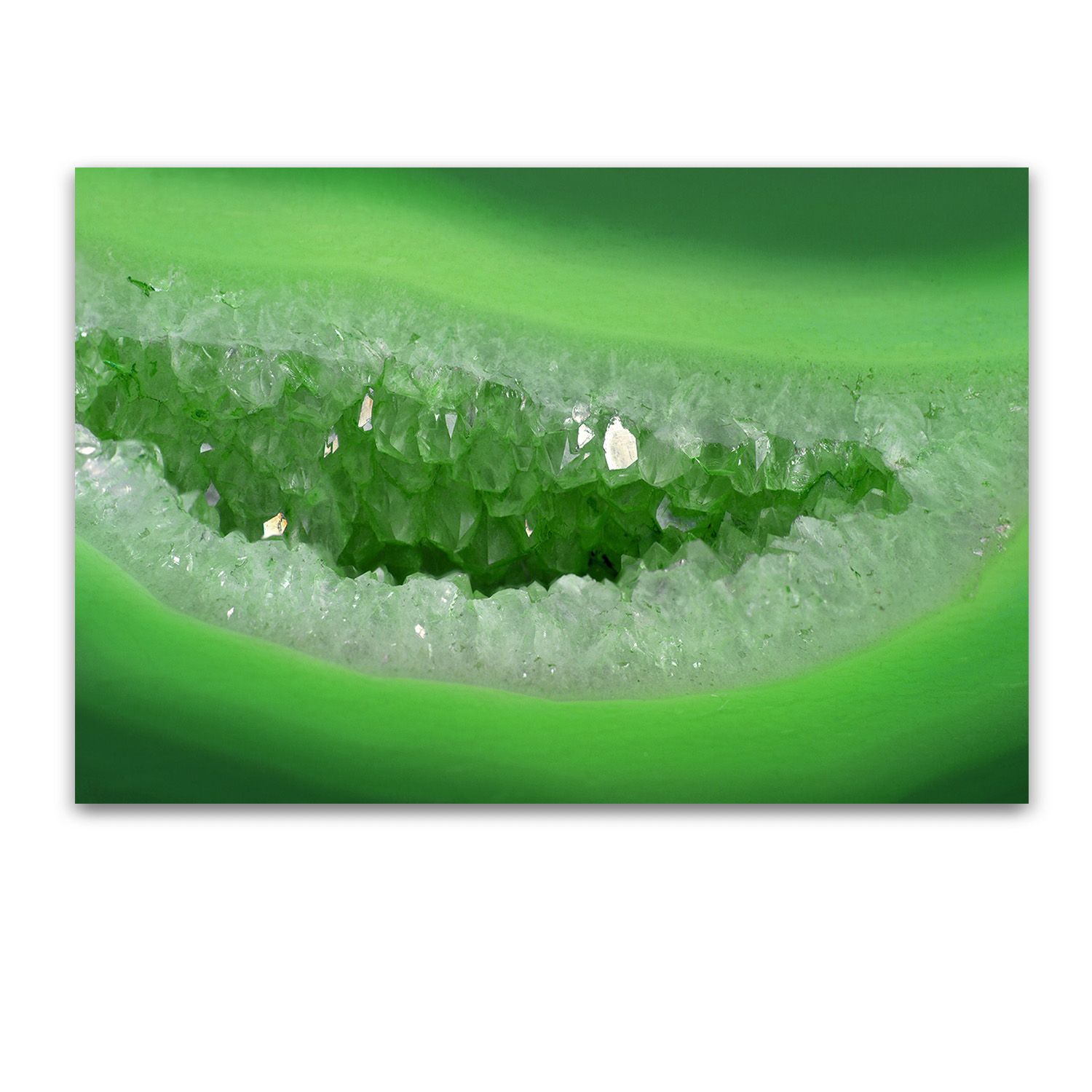 Tablou Startonight pe sticla acrilica Agat Verde, luminos in intuneric, 90 cm x 60 cm