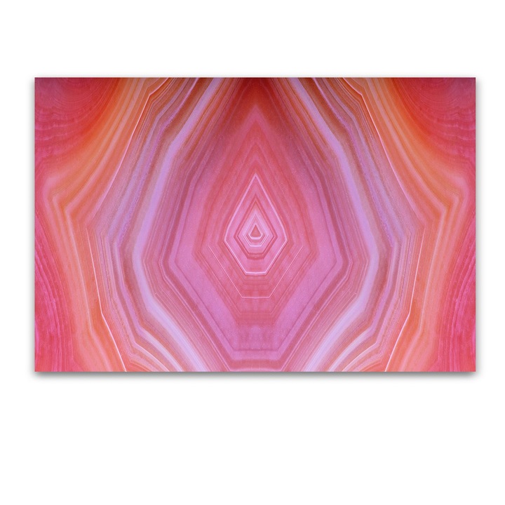 Tablou Startonight pe sticla acrilica Agat Roz, luminos in intuneric, 90 cm x 60 cm