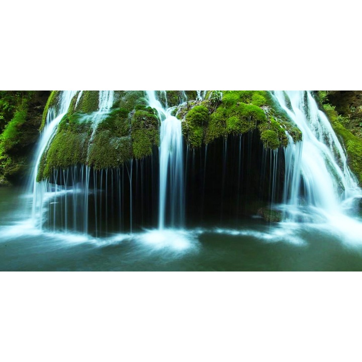 Картина Startonight върху акрилно стъкло Водопад Bigar, ярък в тъмното, 120 cm x 60 cm