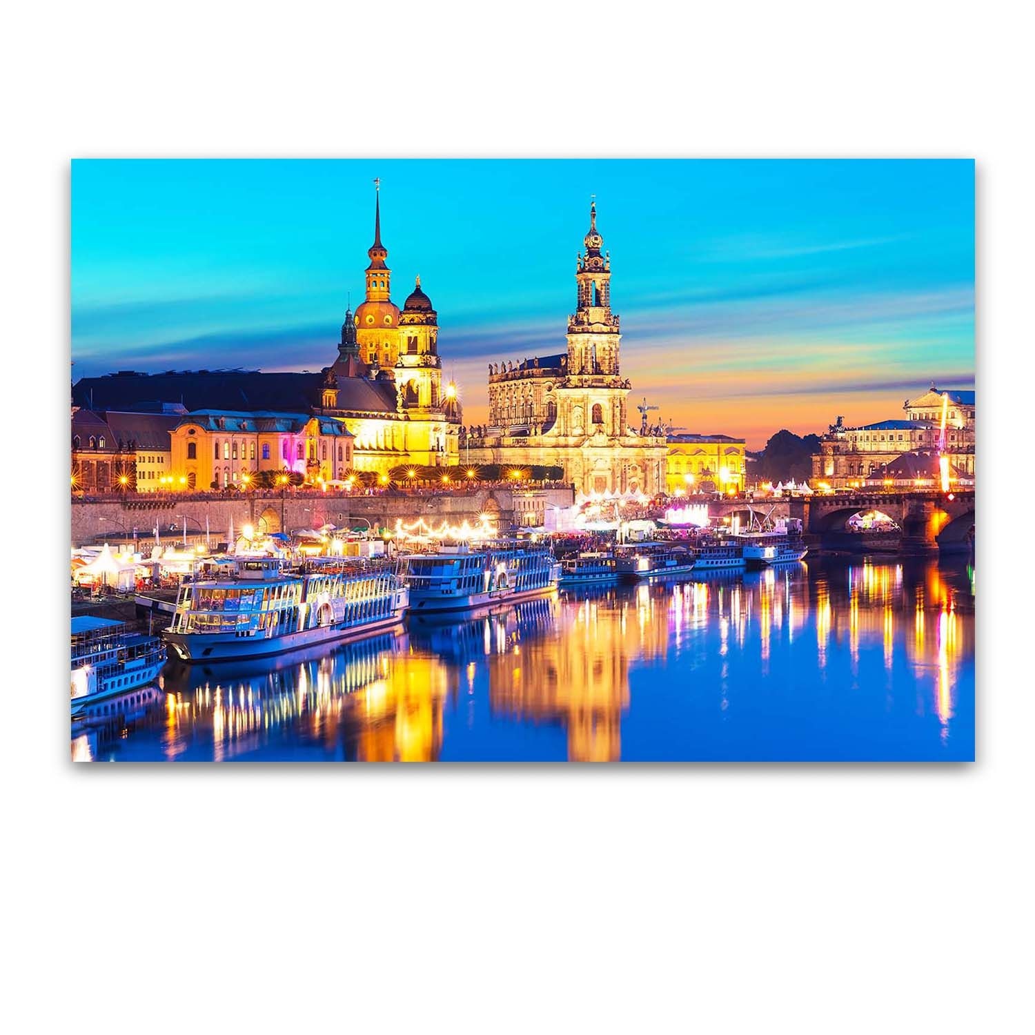 Tablou Startonight pe sticla acrilica Reflexie in Apa, luminos in intuneric, 90 cm x 60 cm