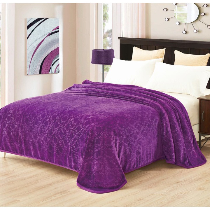 Patura cocolino dubla 230x200 Violet Fleece