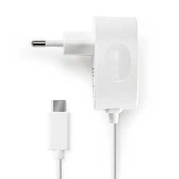 Alimentator USB-C 3.0 A cablu fix alb, NEDIS Alimentator USB-C 3.0 A cablu fix alb, NEDIS