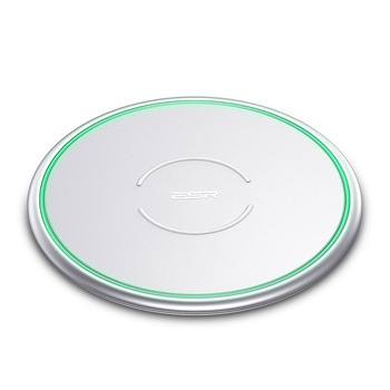 Incarcator universal ESR Tidal Metal-Frame Qi Wireless Charging, Silver Incarcator universal ESR Tidal Metal-Frame Qi Wireless Charging, Silver
