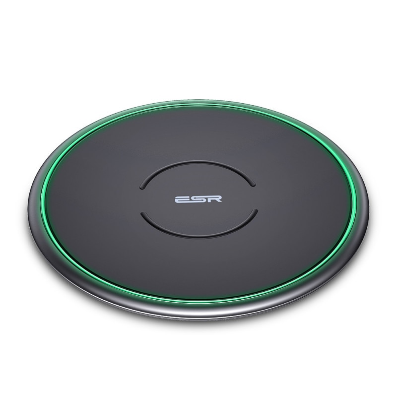 Incarcator universal ESR Tidal Metal-Frame Qi Wireless Charging, Black