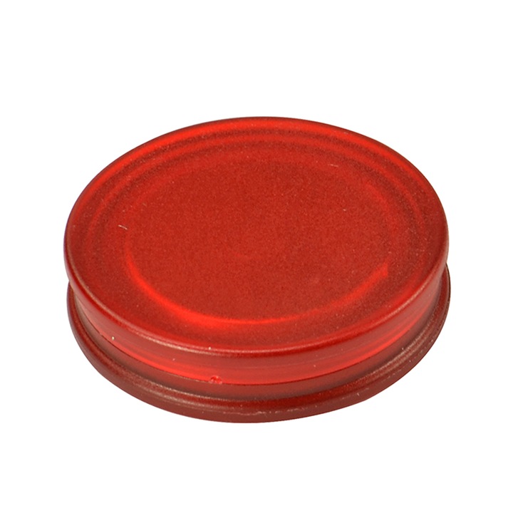 Комплект магнити Ecobra, кръгли неодимови, 25x6 mm, 4 бр/комплект, полупрозрачни червени