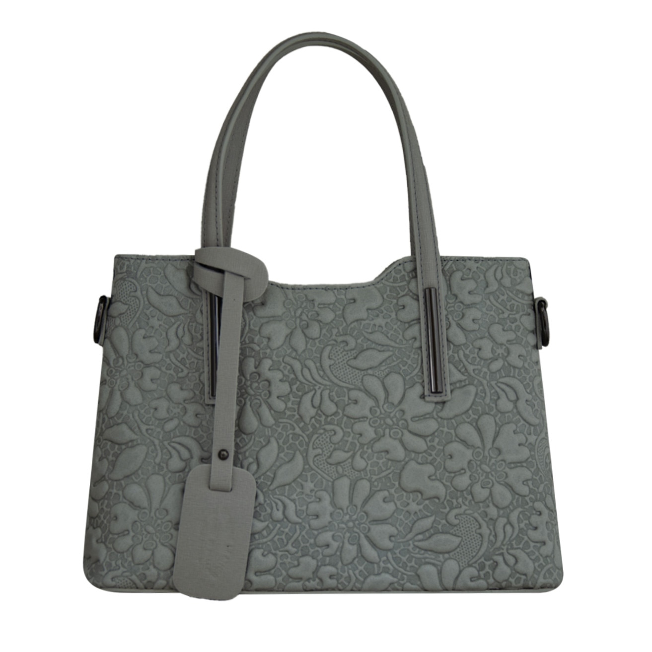 Geanta de dama din piele naturala Eva Bags, Pipa 4 flori bej