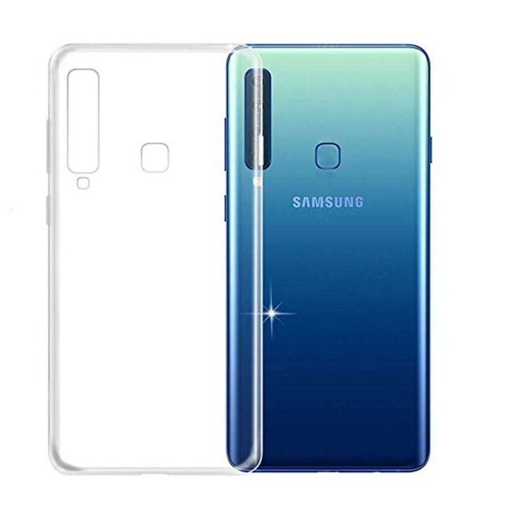 Husa compatibila cu Samsung Galaxy A9 2018 Super Slim 0.5mm Silicon Gel TPU Transparenta