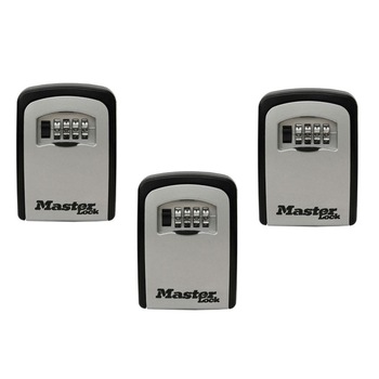 Set 3 cutii metalice pentru chei Master Lock 5401EURD, cifru mecanic, 115 x 85 mm Set 3 cutii metalice pentru chei Master Lock 5401EURD, cifru mecanic, 115 x 85 mm