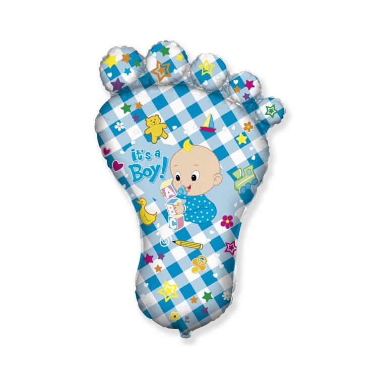 Balon folie figurina, talpa, It's a Boy!, Bleu