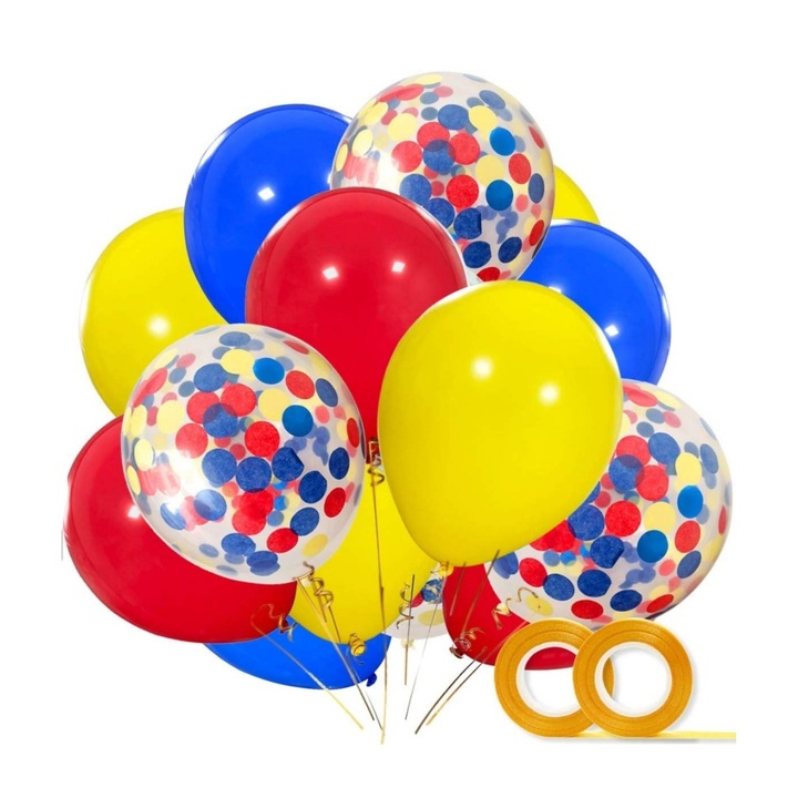 12 db-os latex lufi készlet, háromszínű