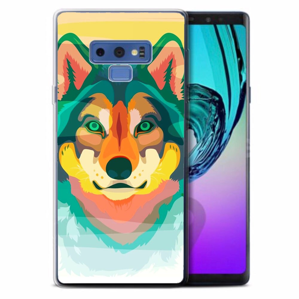 Husa Samsung Galaxy Note 9 Silicon Gel Tpu Model Desen Lup Multicolor