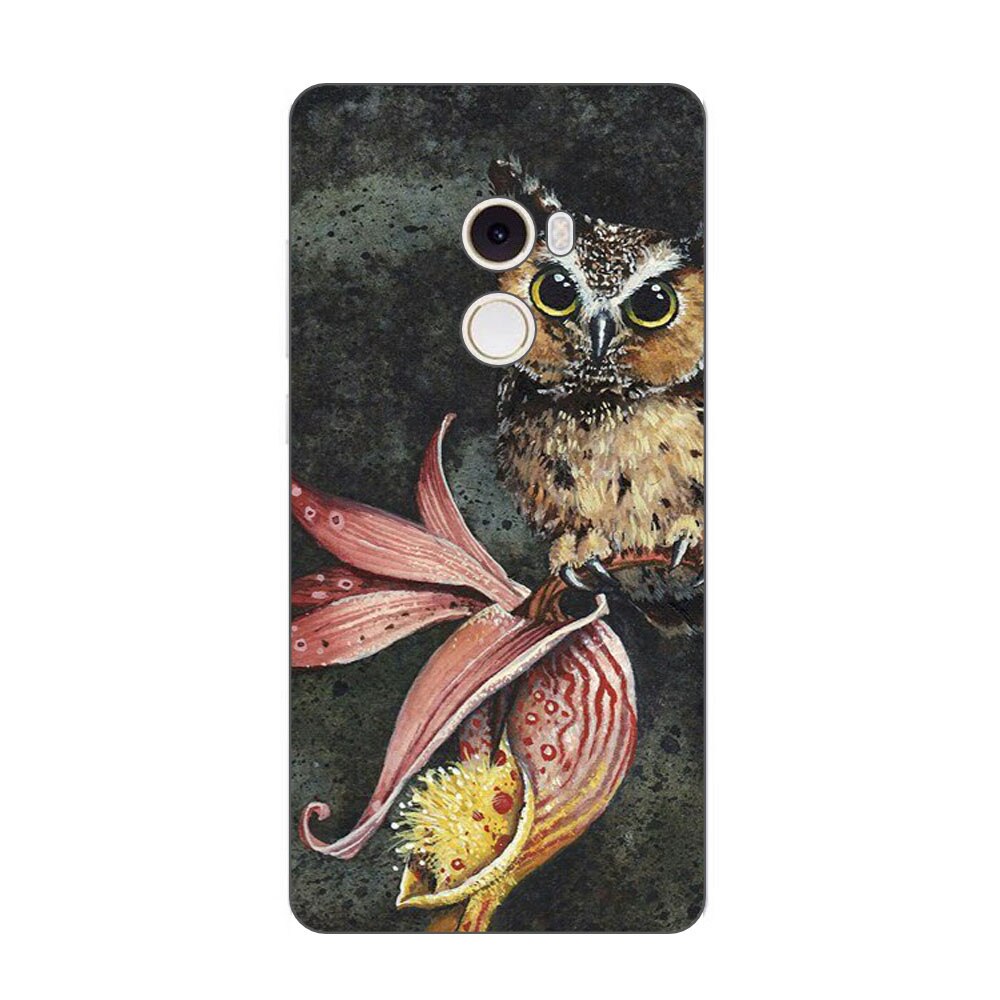 Husa Xiaomi Mi Mix 2 Silicon Gel Tpu Model Owl Painted Multicolor