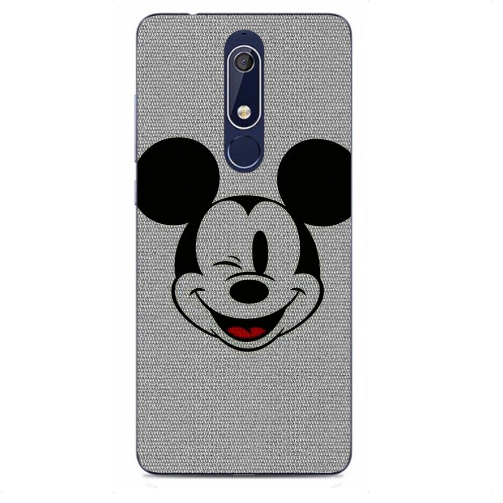 Husa Nokia 5.1 2018 Silicon Gel Tpu Model Mickey Multicolor