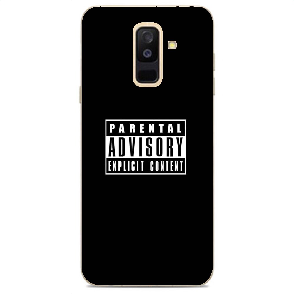 Husa Samsung Galaxy A6 Plus 2018 Silicon Gel Tpu Model Parental Advisory Multicolor