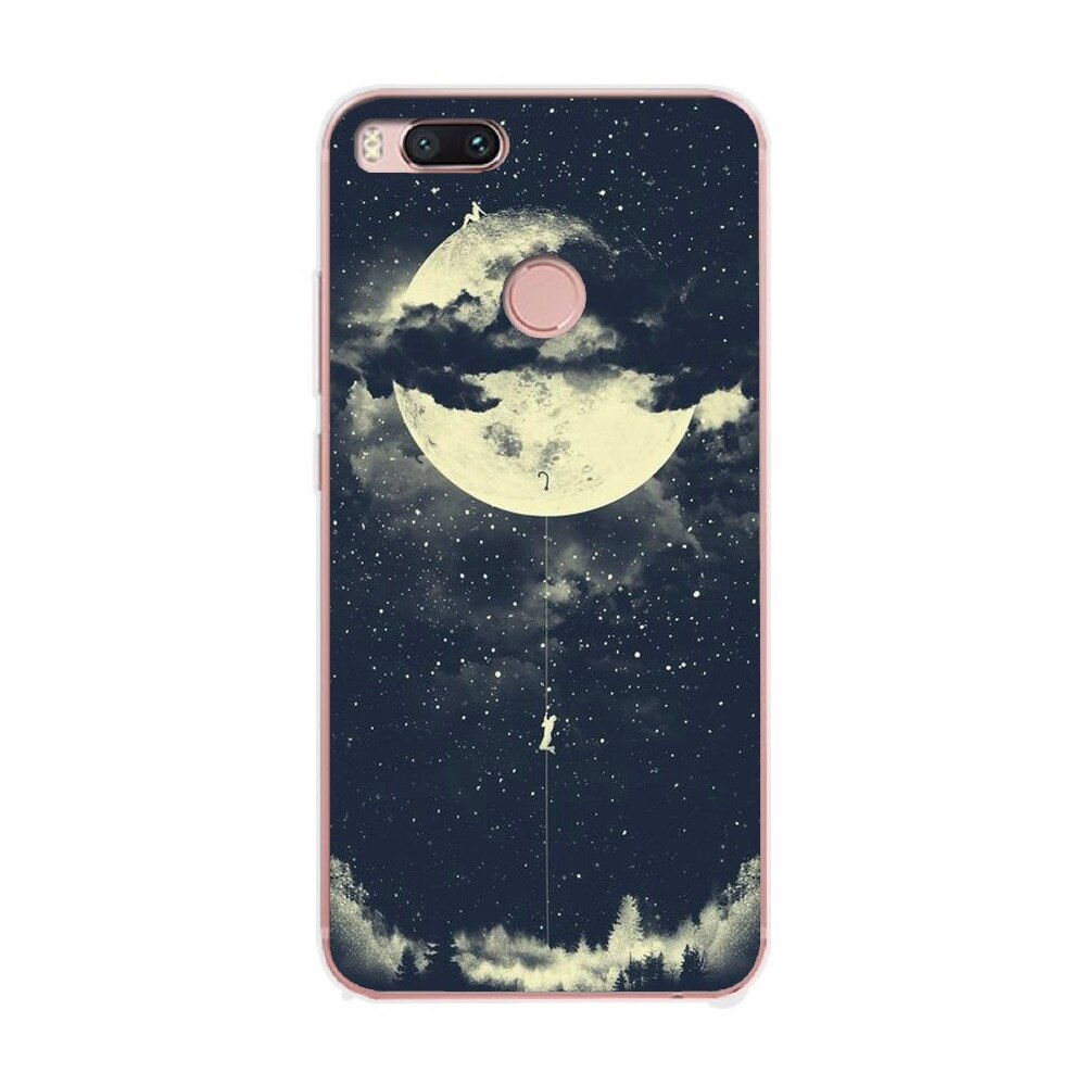 Husa Xiaomi Mi A1 Silicon Gel Tpu Model Moon Climbing Multicolor