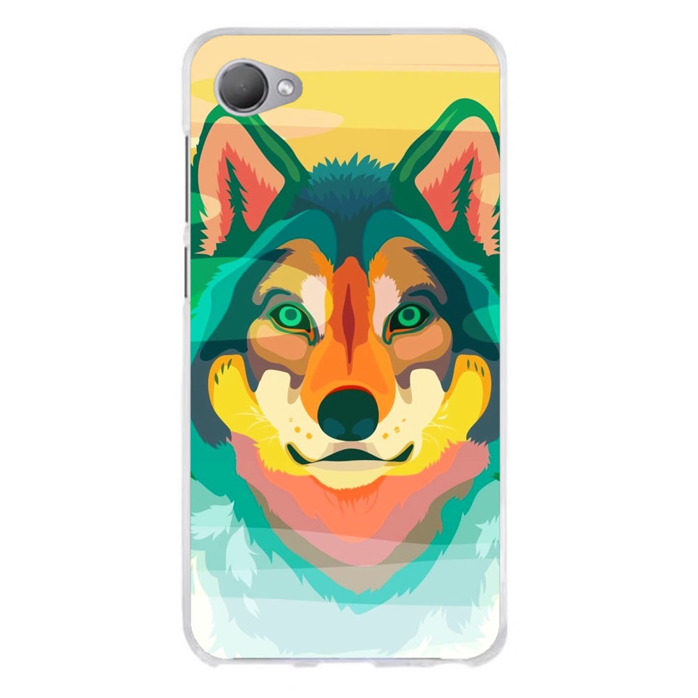 Husa HTC Desire 12 Silicon Gel Tpu Model Desen Lup Multicolor