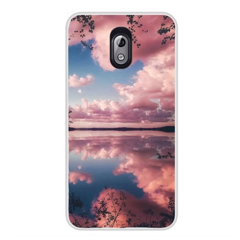 Husa Nokia 3.1 2018 Silicon Gel Tpu Model Pink Clouds Multicolor Husa Nokia 3.1 2018 Silicon Gel Tpu Model Pink Clouds Multicolor