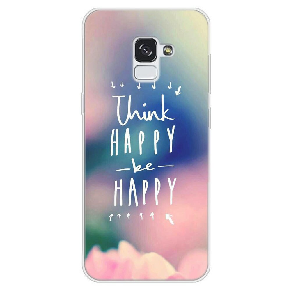 Husa Samsung Galaxy A6 2018 Silicon Gel Tpu Model Think Positive Multicolor