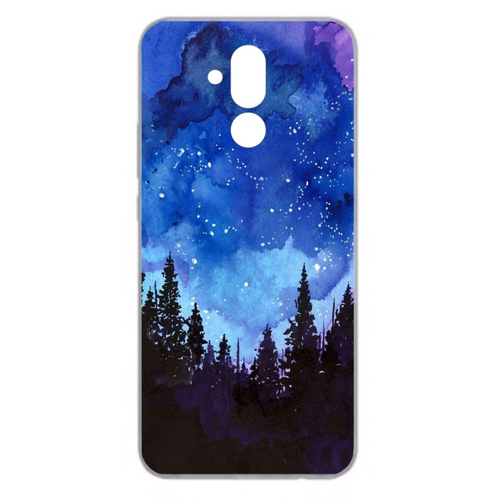 Силиконов гел Tpu калъф Huawei Mate 20 Lite Night Forest Многоцветен