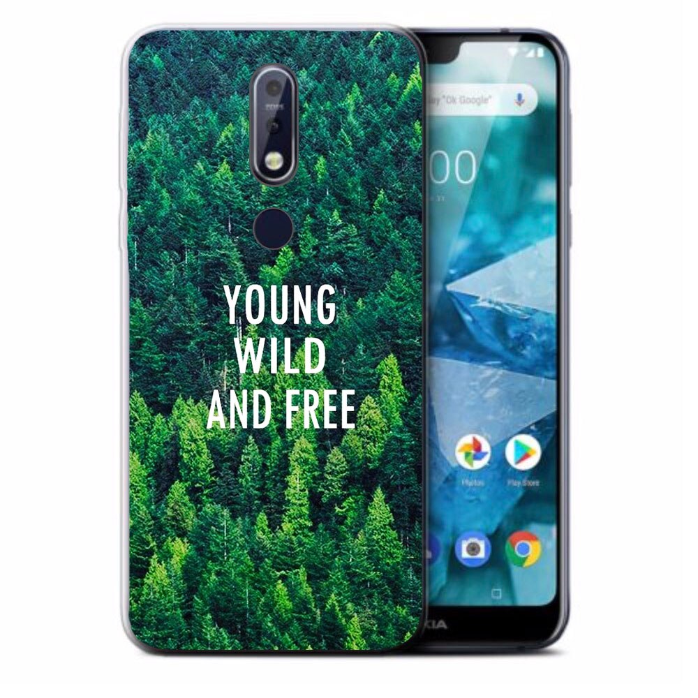 Husa Nokia 7.1 2018 Silicon Gel Tpu Model Wild and Free Multicolor