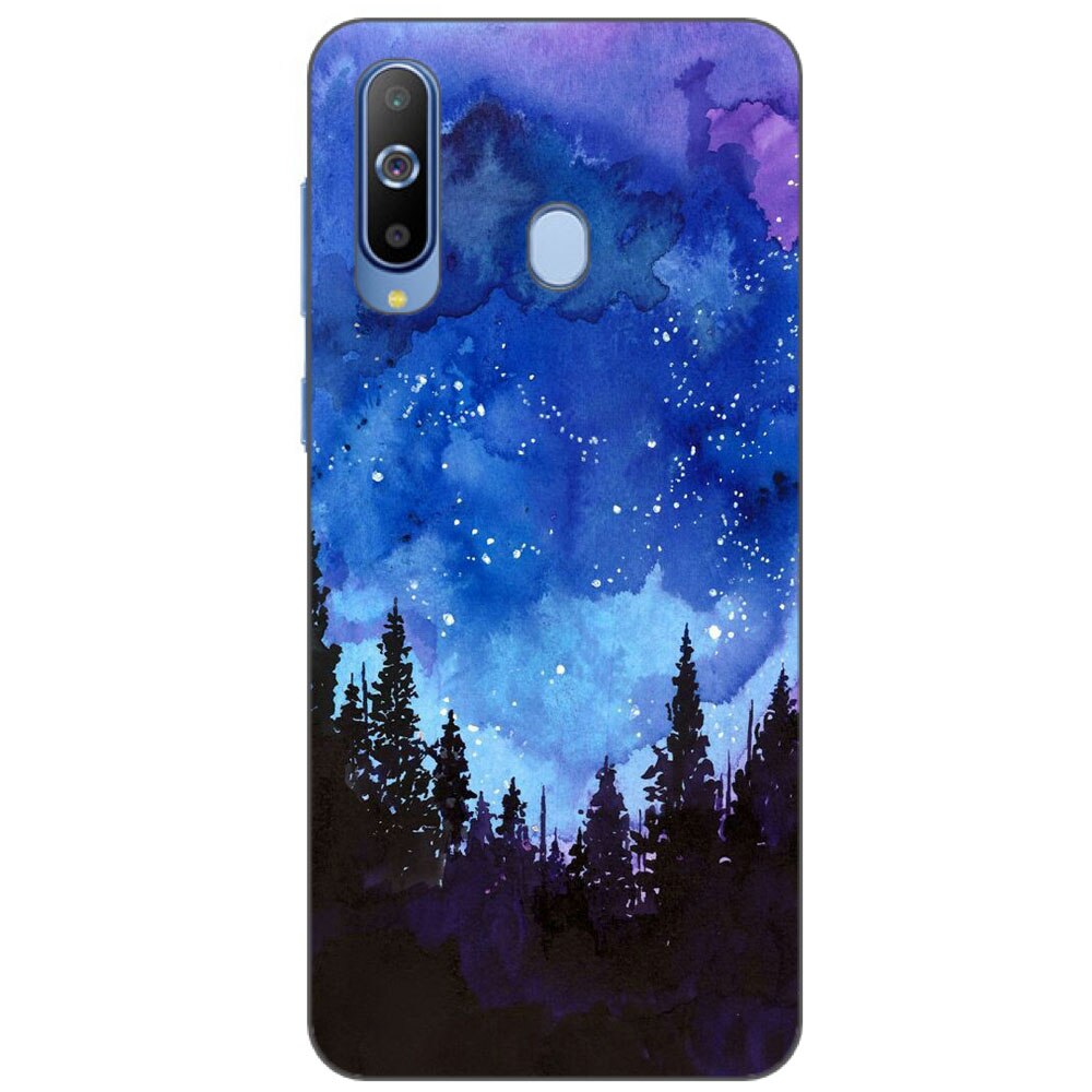 Husa Samsung Galaxy A8s Silicon Gel Tpu Model Night Forest Multicolor