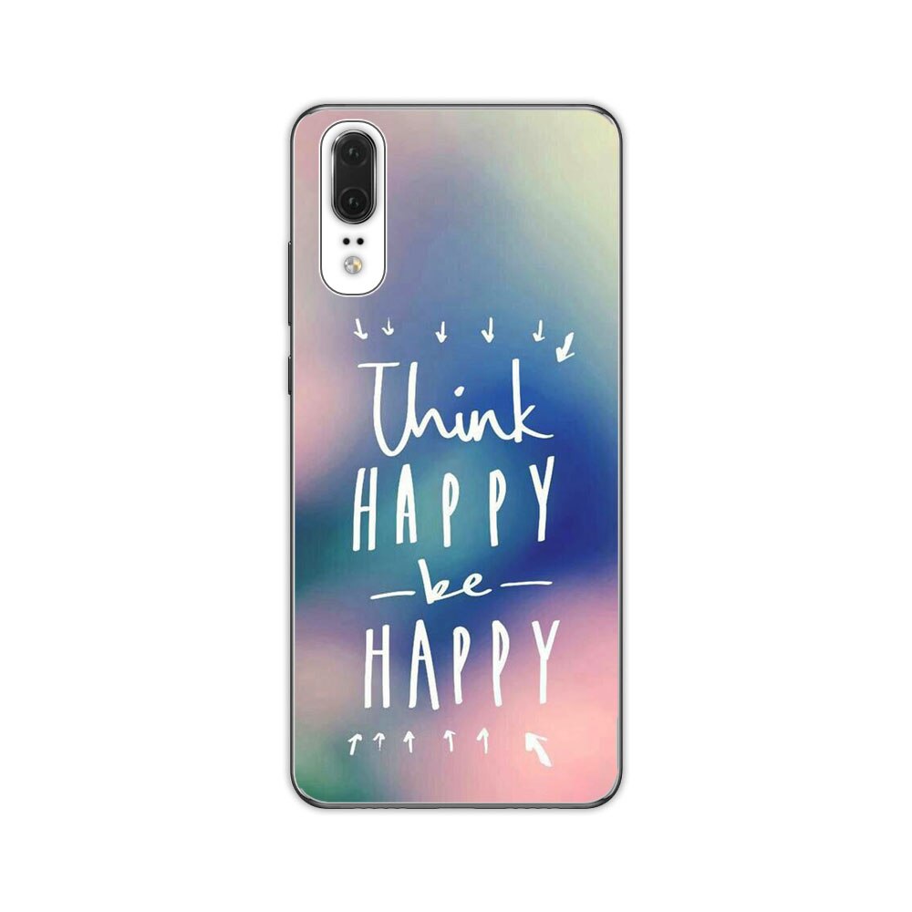 Husa Huawei P20 Silicon Gel Tpu Model Think Positive Multicolor