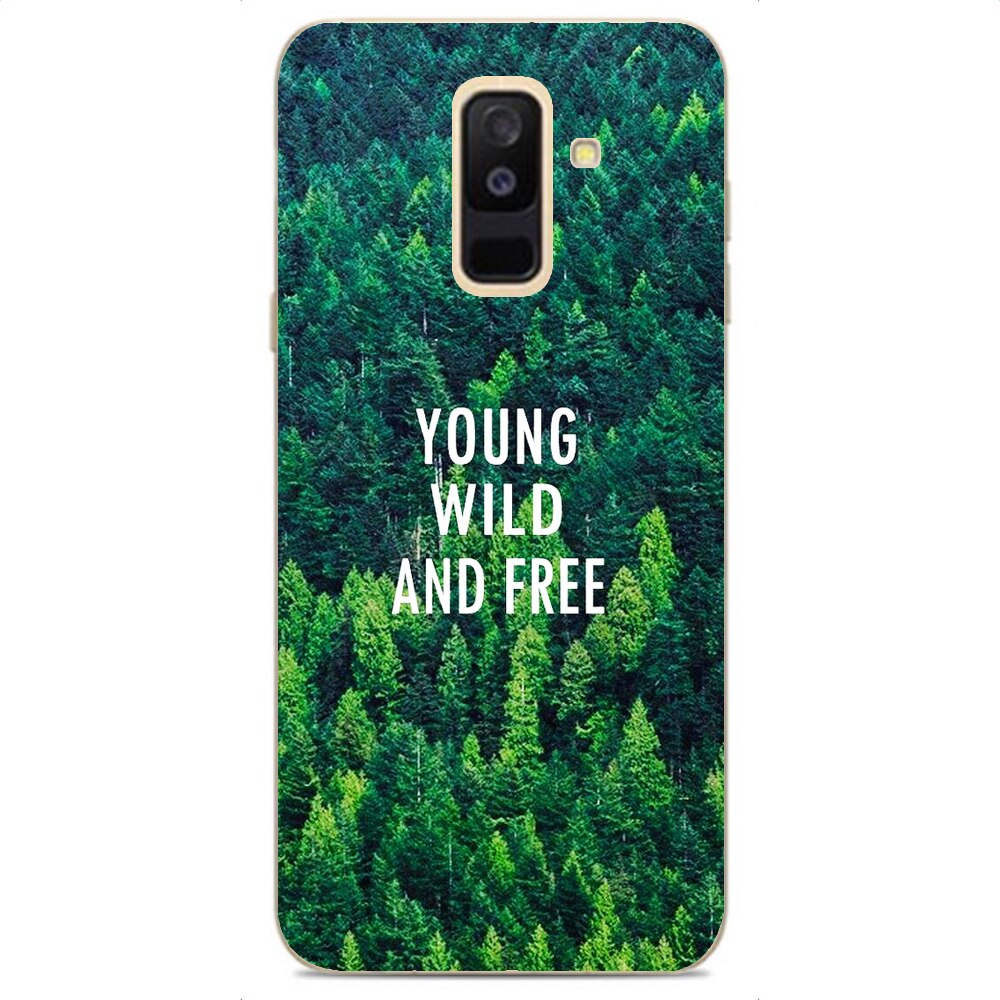 Husa Samsung Galaxy A6 Plus 2018 Silicon Gel Tpu Model Wild and Free Multicolor