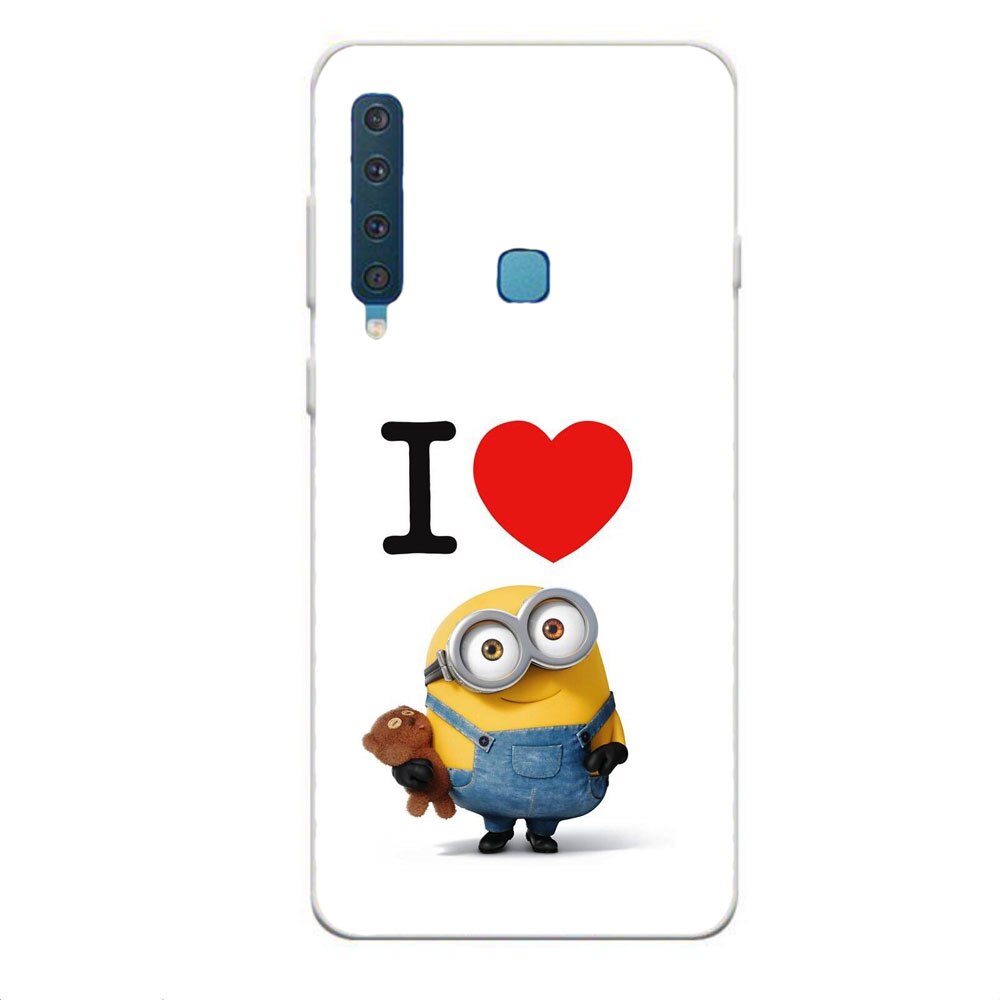 Husa Samsung Galaxy A9 2018 Silicon Gel Tpu Model I Love Minions Multicolor