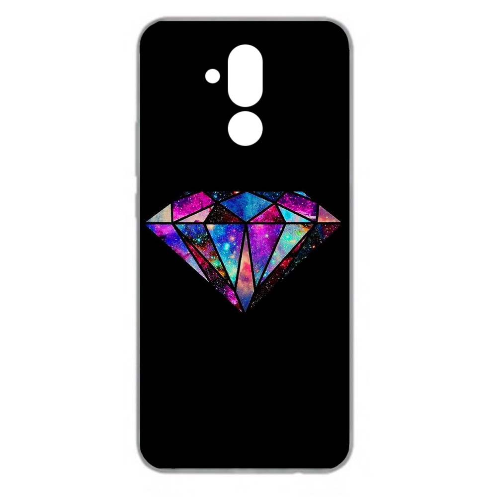 Husa Huawei Mate 20 Lite Silicon Gel Tpu Model Diamond Black Multicolor