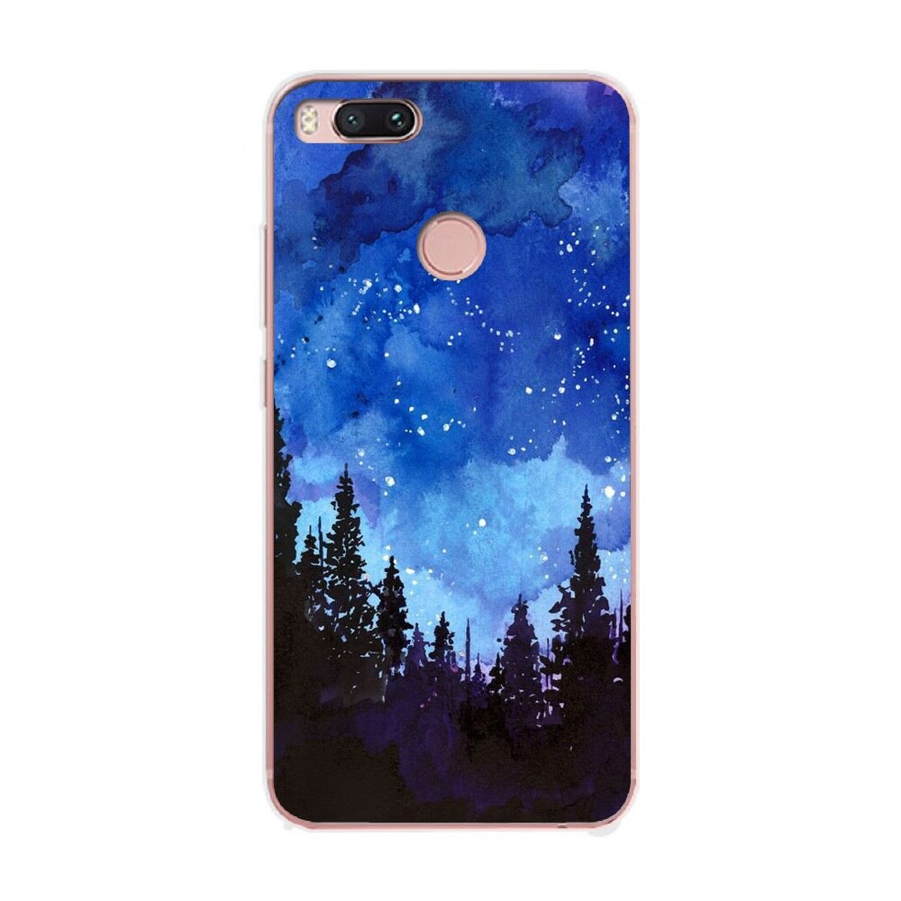 Husa Xiaomi Mi A1 Silicon Gel Tpu Model Night Forest Multicolor