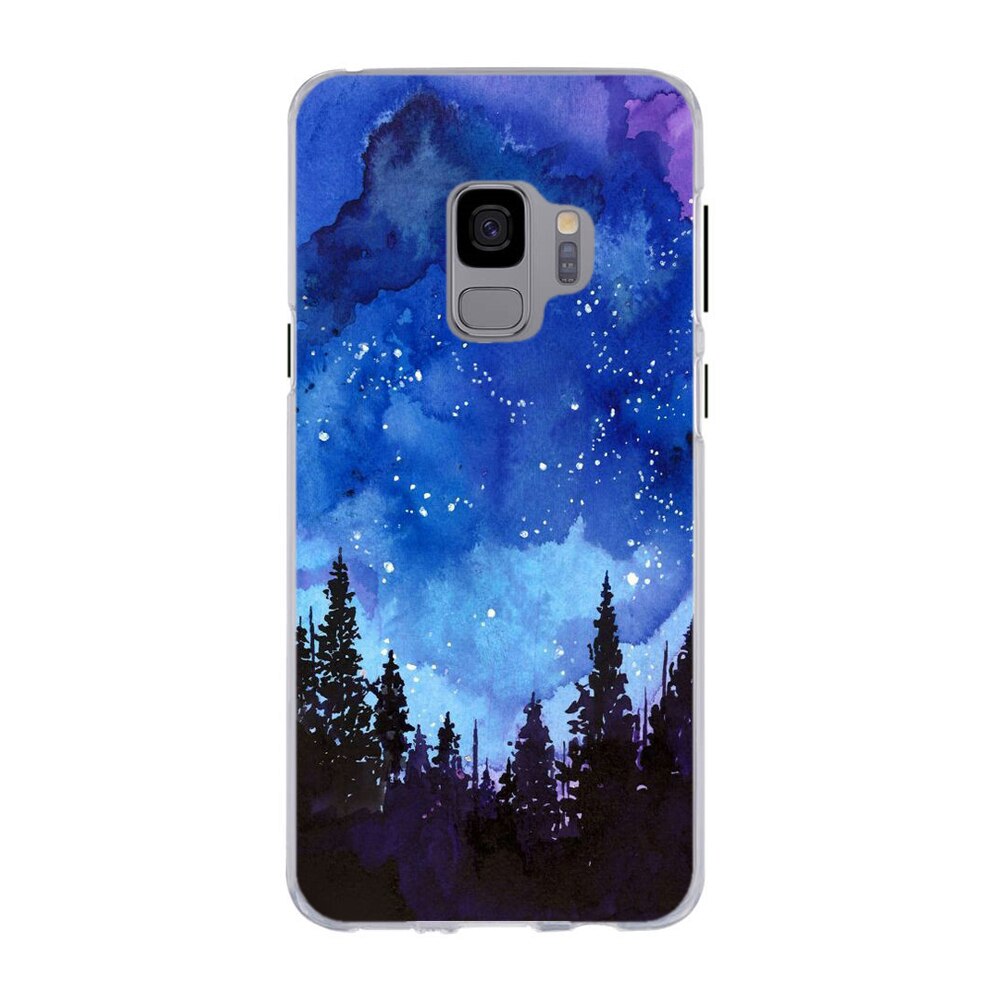 Husa Samsung Galaxy S9 Silicon Gel Tpu Model Night Forest Multicolor