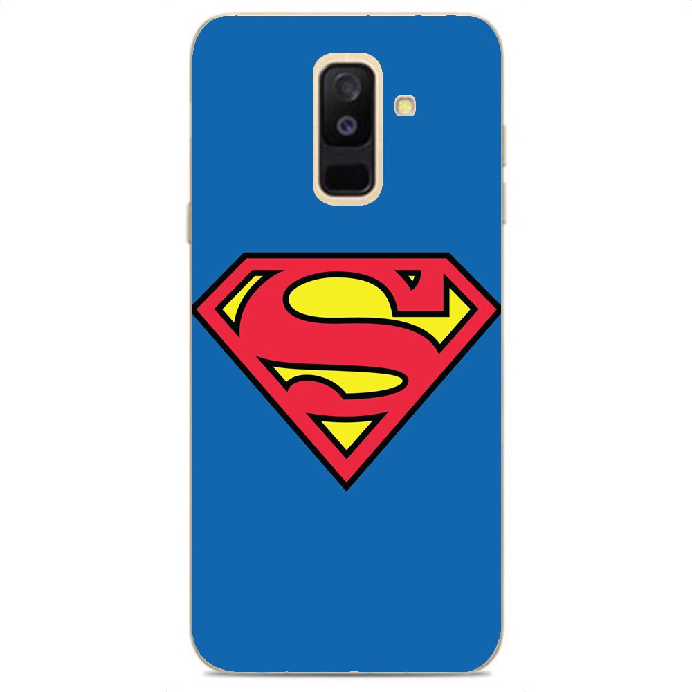 Husa Samsung Galaxy A6 Plus 2018 Silicon Gel Tpu Model Superman Multicolor