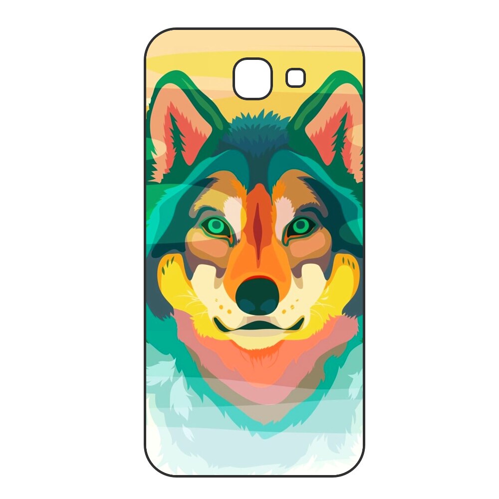 Husa Samsung Galaxy J4 Plus 2018 Silicon Gel Tpu Model Desen Lup Multicolor