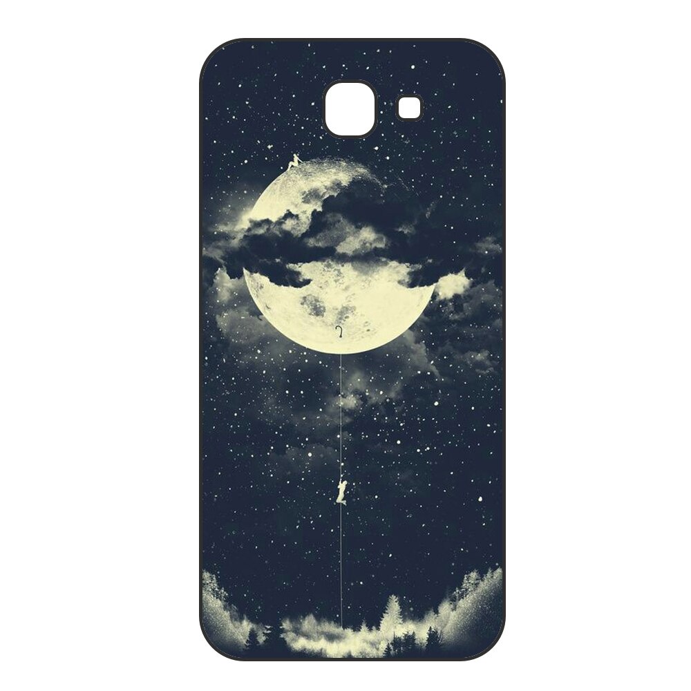 Husa Samsung Galaxy J4 Plus 2018 Silicon Gel Tpu Model Moon Climbing Multicolor